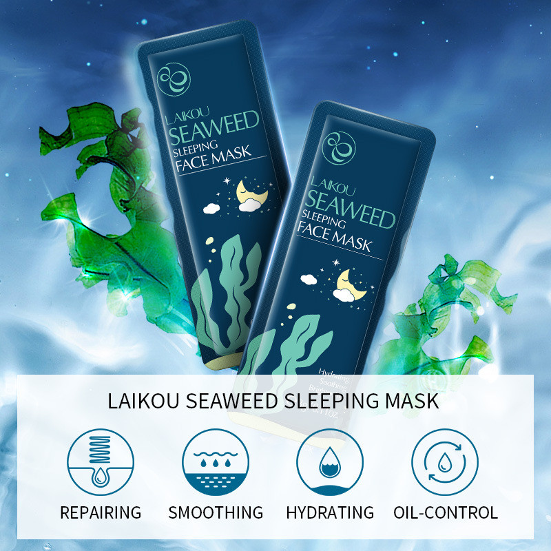 LAIKOU 7pcs Moisturizing Facial Mask Hydrating Sleeping Face Sheet Masks Repairing & Nourishing