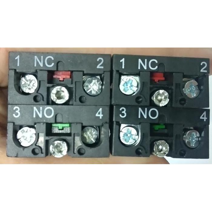 CONTACT BLOCK kontak blok NO NC NONC Push Button - Emergency Button