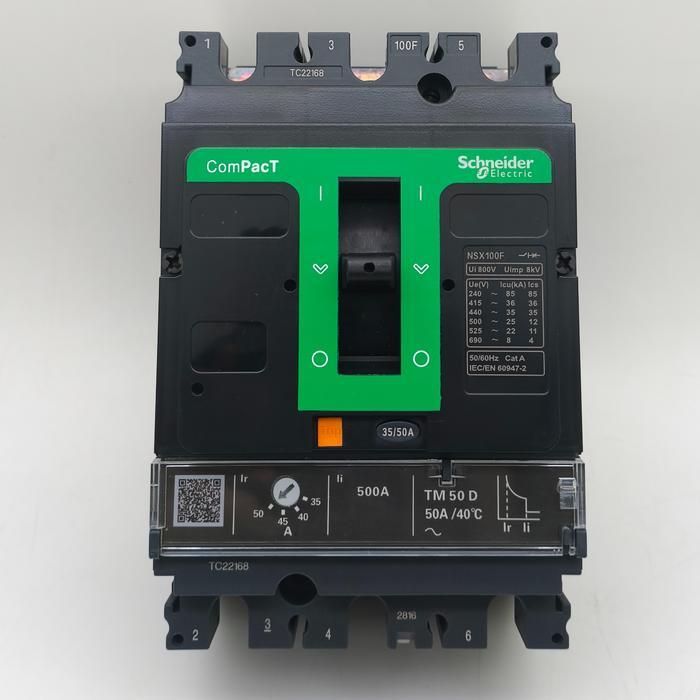 Mccb Breaker Nsx100F 3P 50A 36Ka Nsx 100 F 3P 50A Tm50D Terbaik