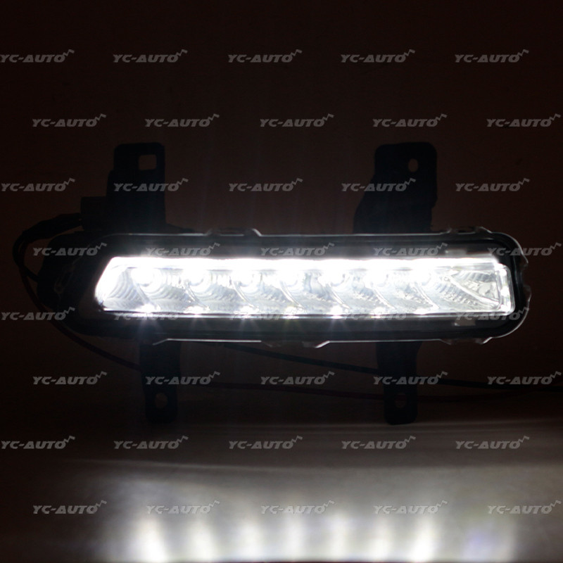 FOR GEELY EMGRAND 7 EC718 2010-2014 LED DRL DAYTIME RUNNING LIGHT FOG LIGHT FRONT BUMPER FOG LAMP