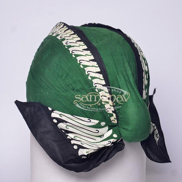Blangkon Lipat Jogja Jebeh Motif Jawa timuran hijau