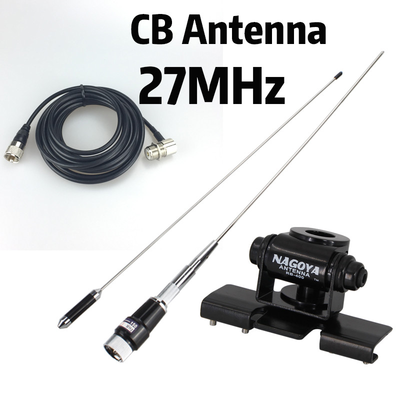 CB Antenna 27MHz CB Radio Antenna PL259 Male Compatible Midland/Uniden/Midland/Maxon Vehicle Car