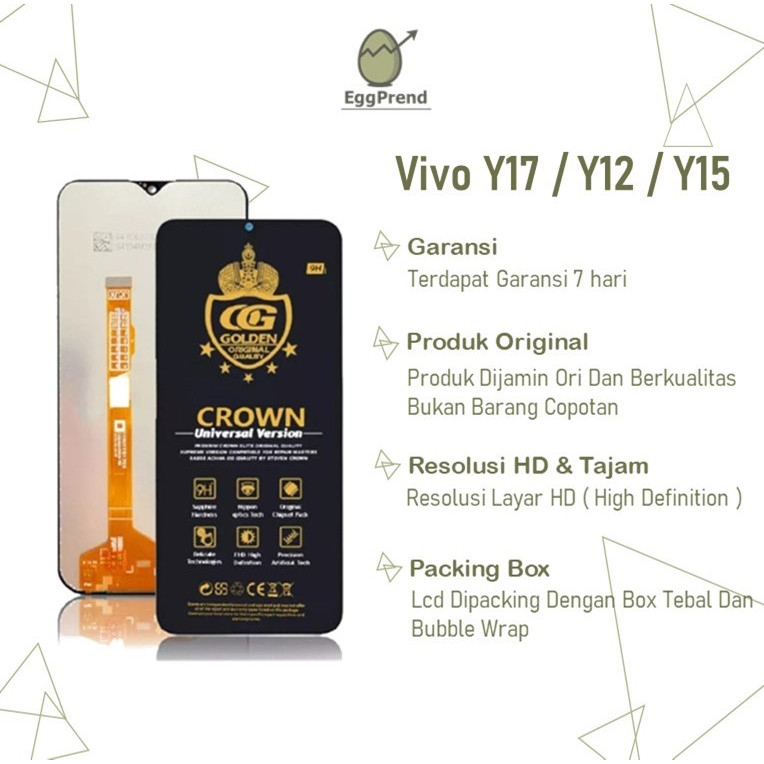 PREMIUM LCD TOUCHSCREEN VIVO Y17 / Y12 / Y12I / Y15 / Y3 / Y11 COMPLET ORIGINAL / LCD VIVO Y17 / LCD
