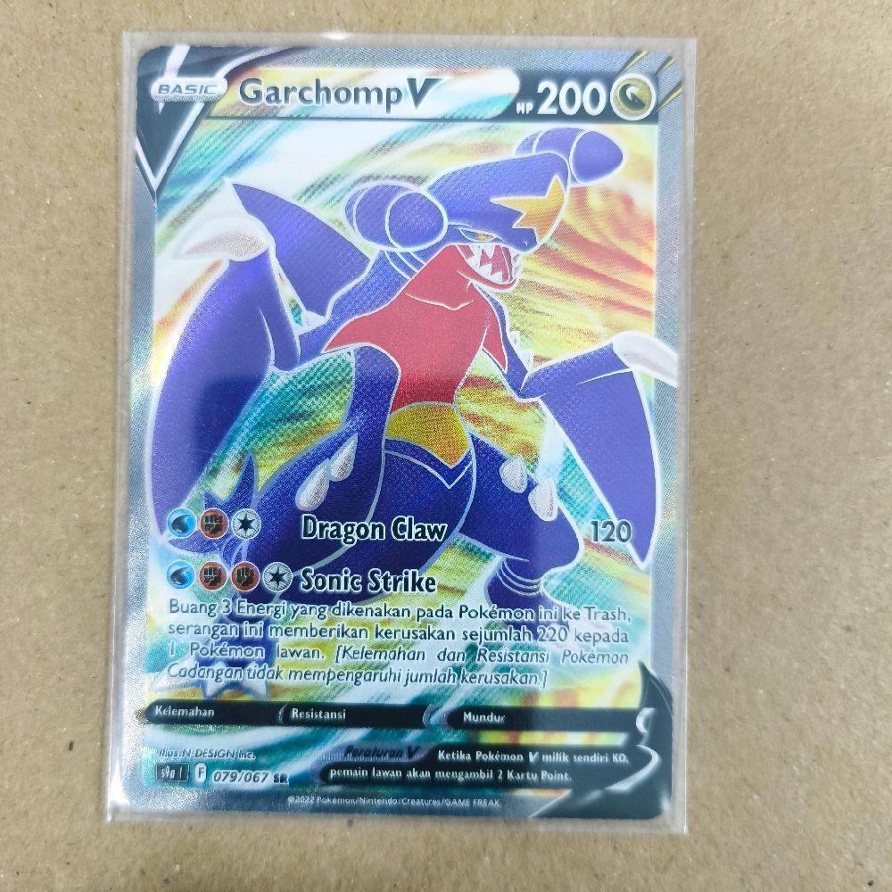 Garchomp V SR #79 S9a Pokemon TCG Indonesia Game Kartu Koleksi Trading Card Game