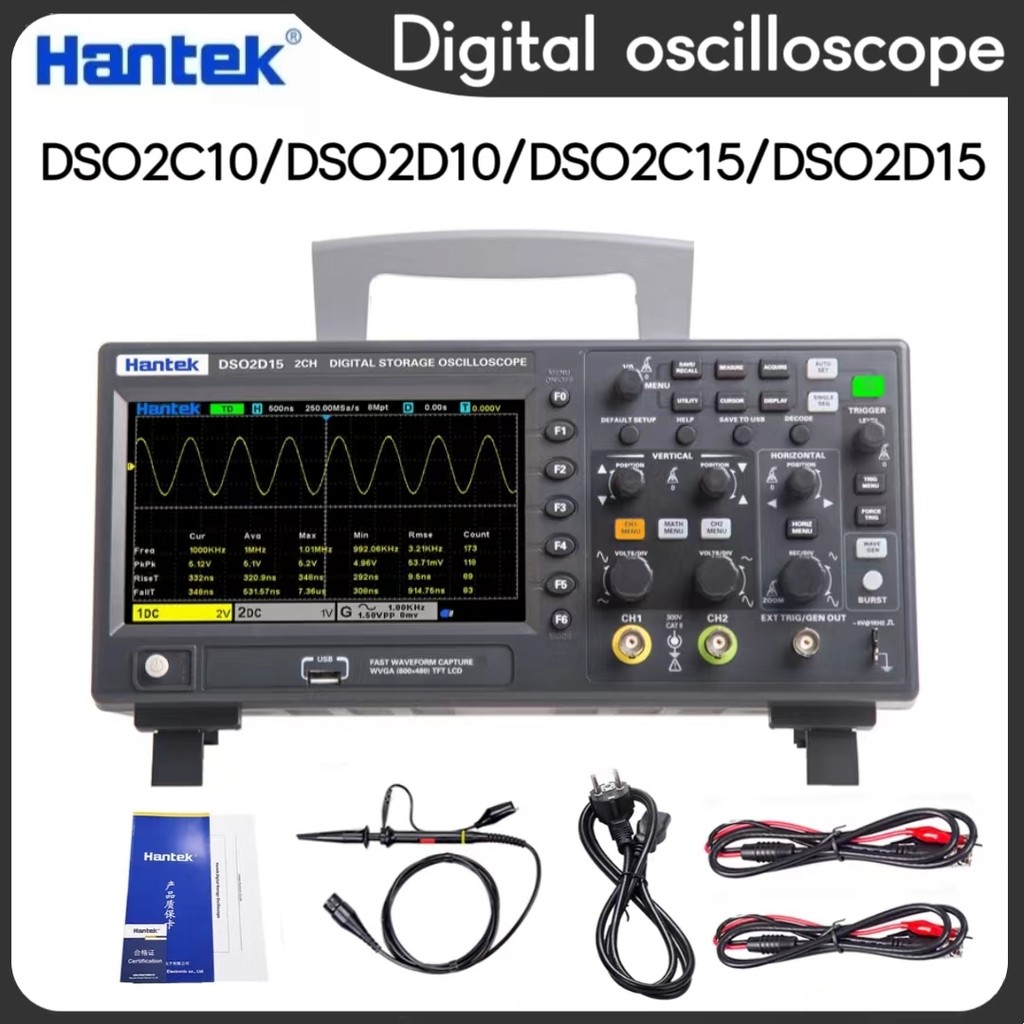 HanTek Digital Oscilloscope DSO2D15 USB Oscilloscope  Multimeter