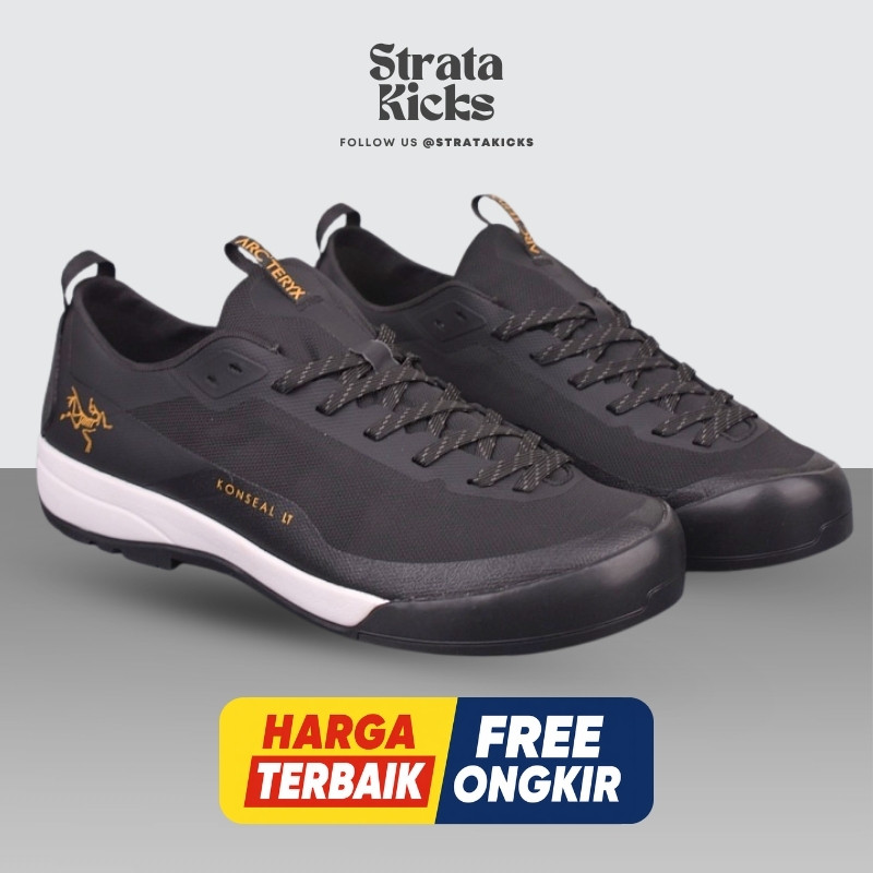 Arcteryx Konseal LT "Black/White" L07297600 Sneaker Sepatu (Size 36-45)