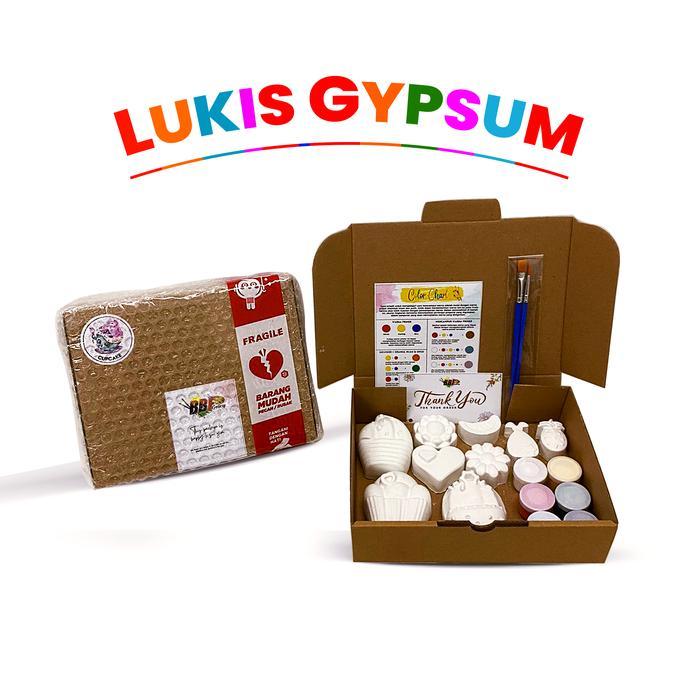` Painting Gypsum Mewarnai Patung Lukis Gipsum Mainan Edukasi Anak Paket