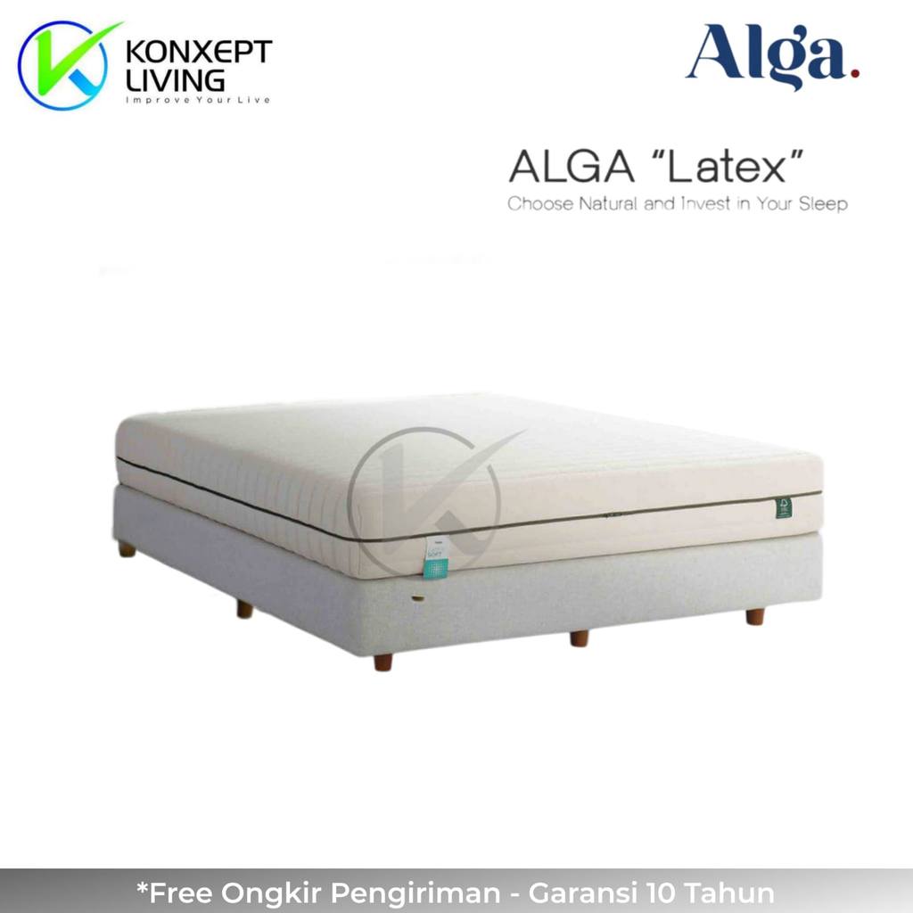 Alga Springbed Latex Ukuran 100x200 -  Fullset Tanpa Sandaran