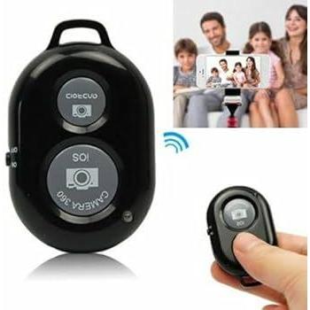 Tomsis Bluetooth Remote Shutter Selfie Remote Bluetooth Remote Shutter Kamera Tripod Controller