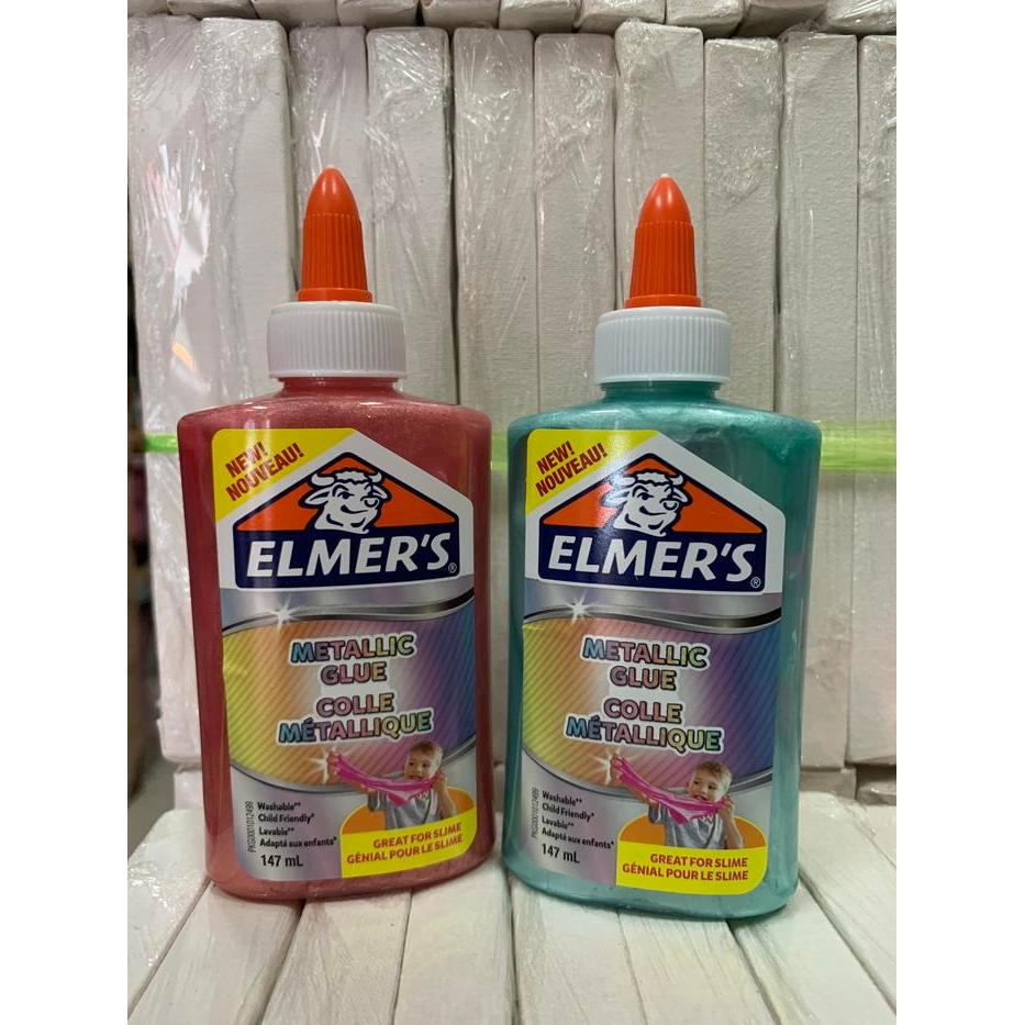elmers metalic glue slime 147 ml satuan ada 2 warna usa brand
