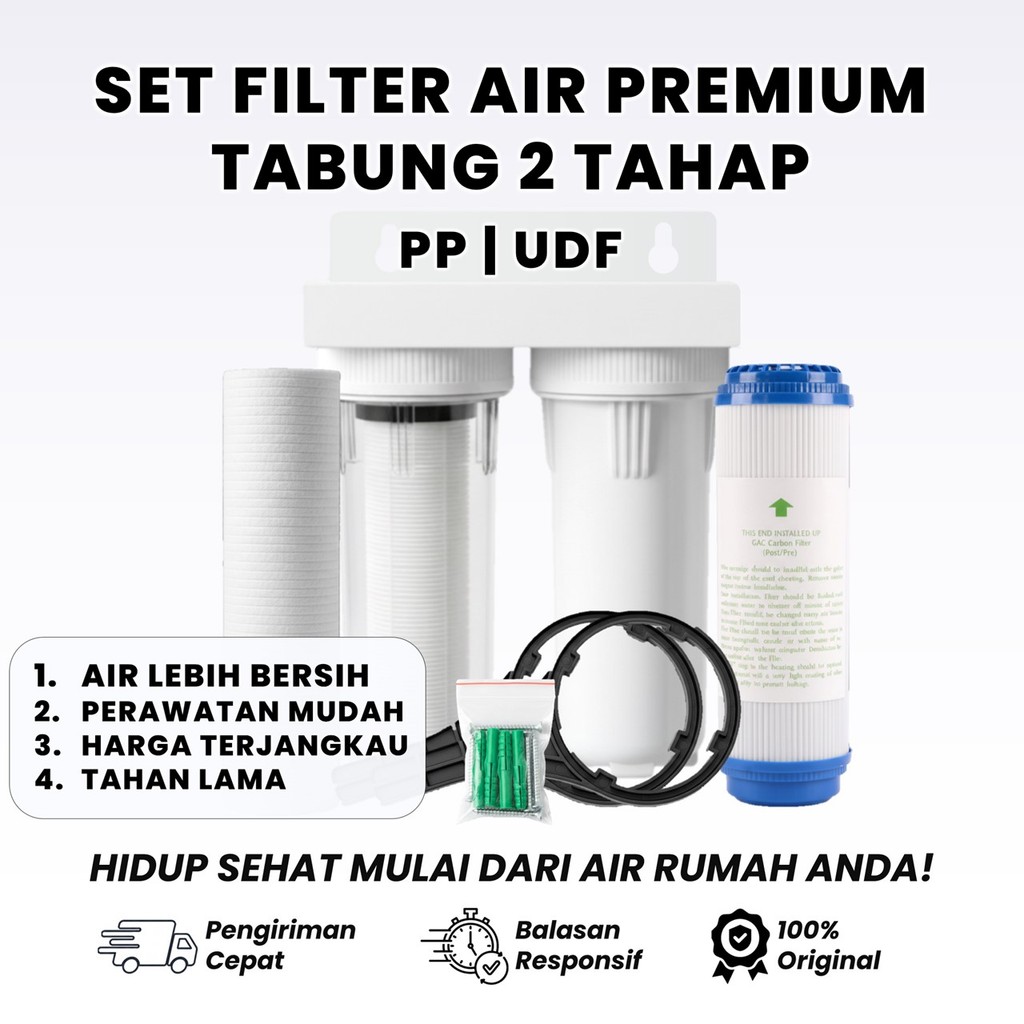 Paket Filter air 2 housing PPF & UDF
