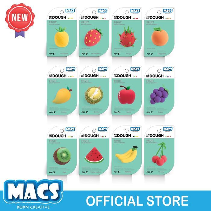 MACS Air Dry Dough - Fruit Enlightment / Mainan Anak