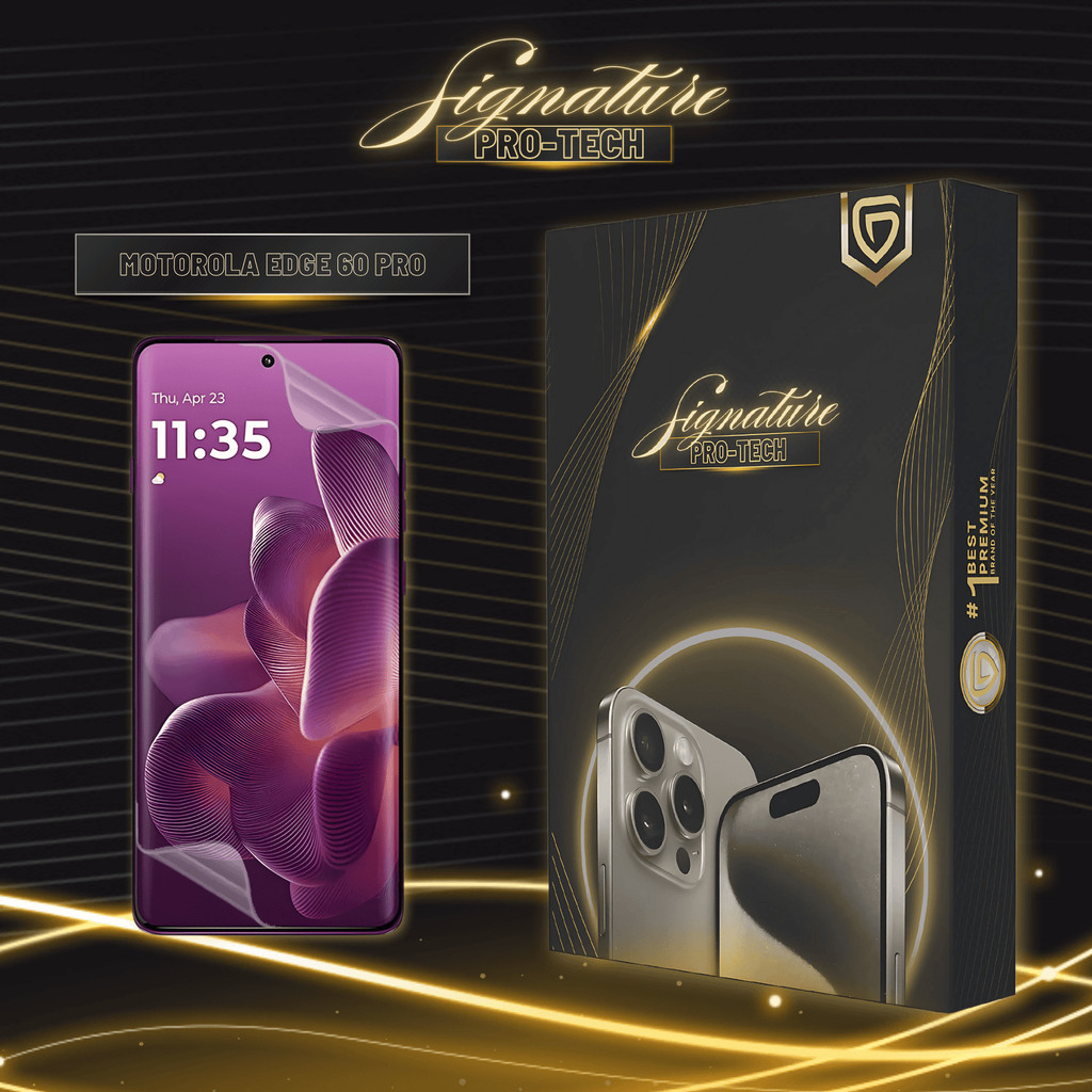 GETSO SIGNATURE PRO-TECH - Premium Anti-Scratch Protector for Motorola Edge 60 Pro / Screen Guard Ca