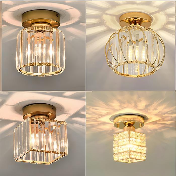 Lampu Plafon Ceiling Kristal Minimalis Dinding Kamar Ruang Tamu Hias Besi Gantung lampu tidur
