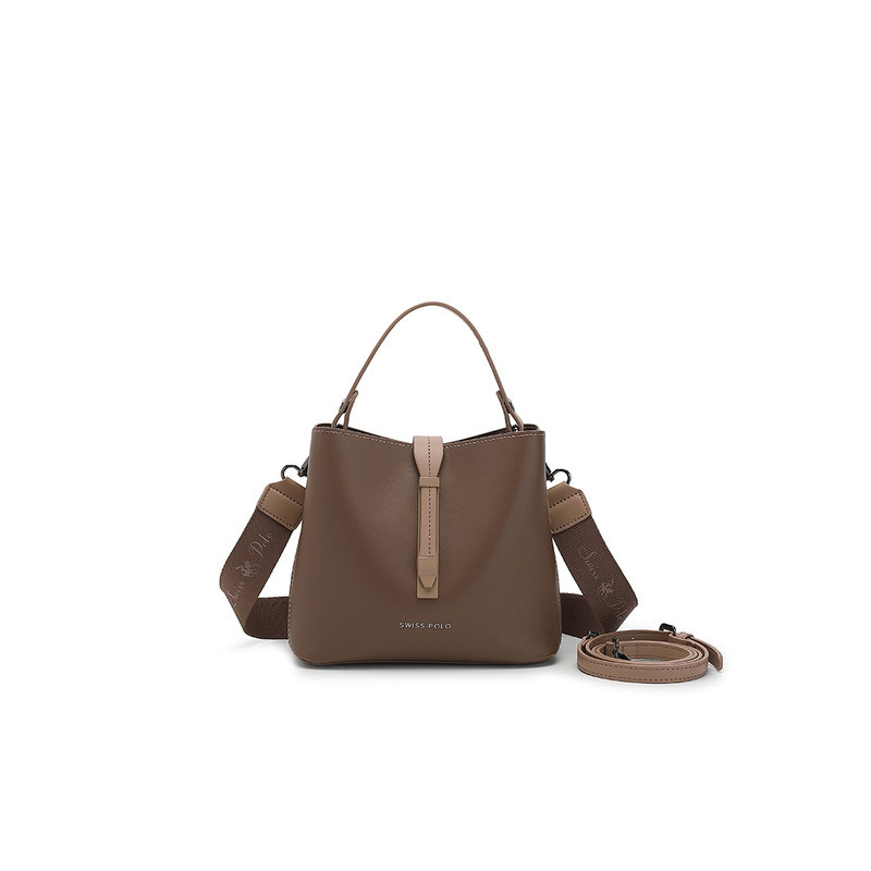 Swiss Polo Women's Top Handle Bag / Sling Bag / Crossbody Bag (Tas Selempang / Tas Tangan) - Cokelat