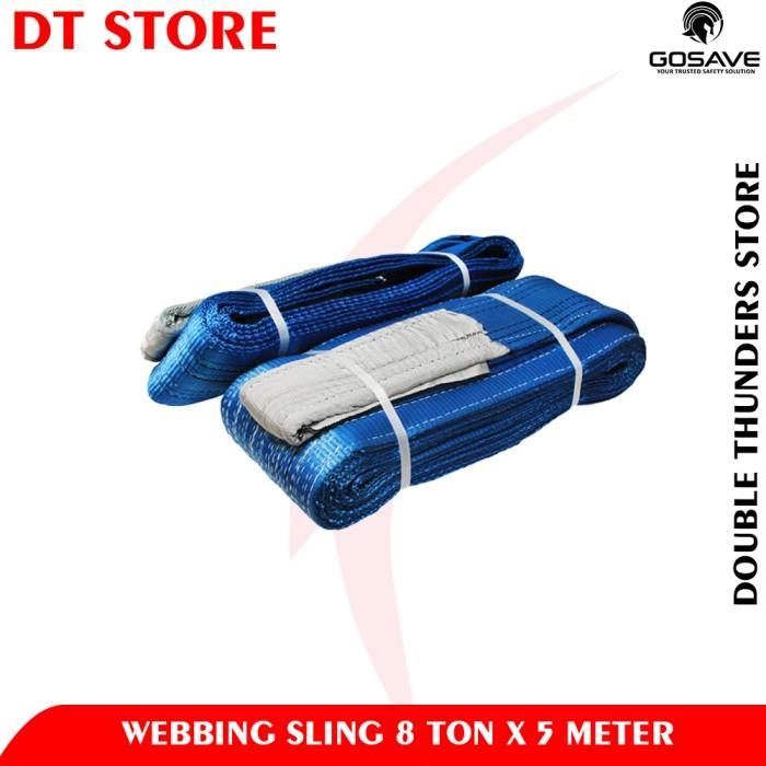 Gosave Webbing Sling Belt 8 Ton x 5 Meter / Tali Sabuk 8T x 5M