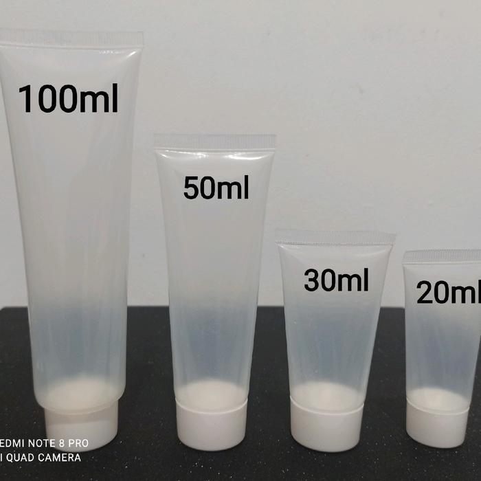 botol tube kosong transfaran