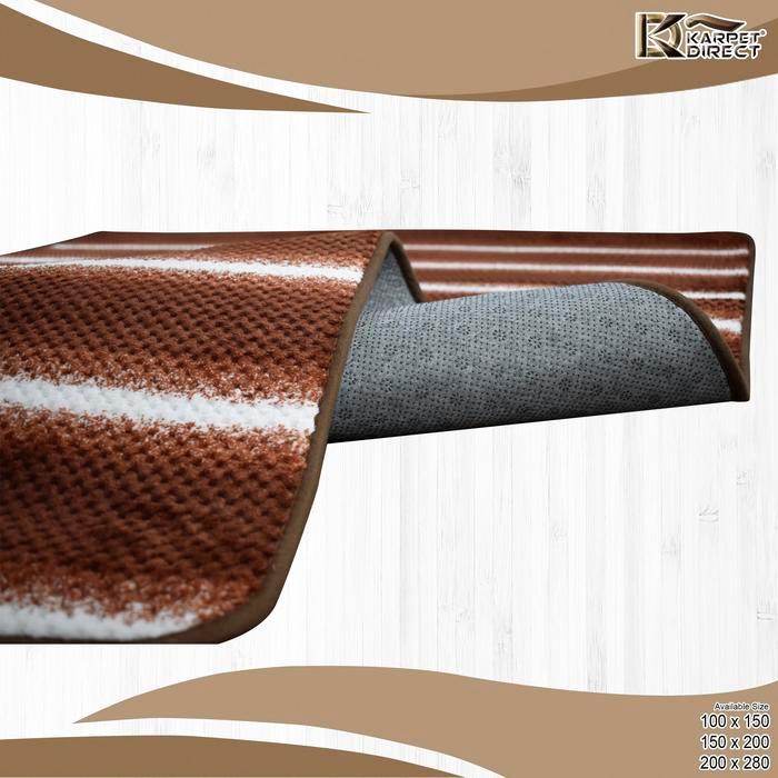 [Karpet Direct] Zag (Coklat) 200x280 cm - Line