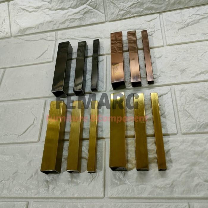 HOLLOW STAINLESS 15X15mm FEMARG SUS 201 MIRROR GOLD ROSE GOLD BLACK