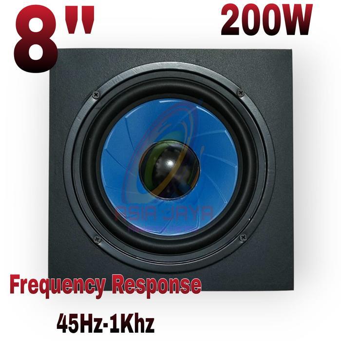 Paket Combo Speaker Cannon C820W Speaker Woofer 8 Inch + Box Speaker Kotak + Tutup Speaker Ram 8 *