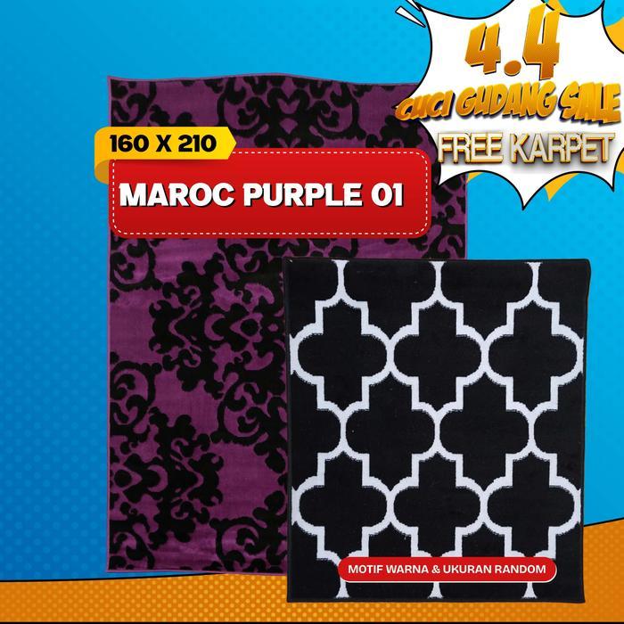 KARPET MAROC 160x210 MAROC PURPLE 01 + FREE KARPET