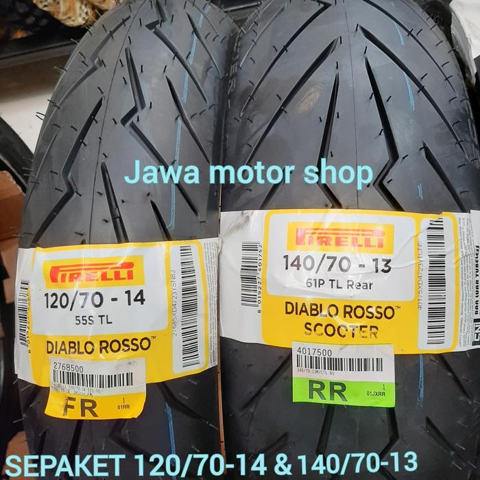 Ban pirelli sepaket pcx 160 /Adv 150 ukuran 120/70-14 & 140/70-13