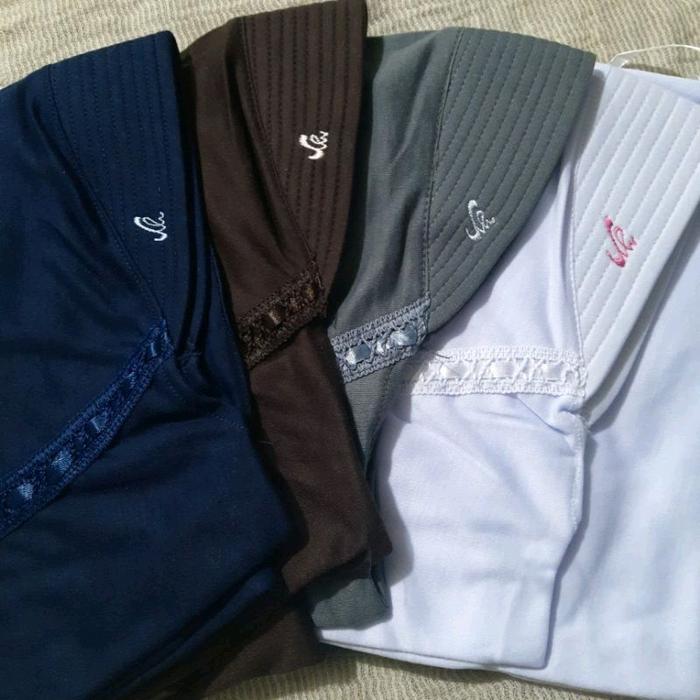 Jilbab Sekolah kerudung Rabani serut Premium Untuk anak (TK, SD, SMP, SMA) - Nyaman, Instan, Hitam,