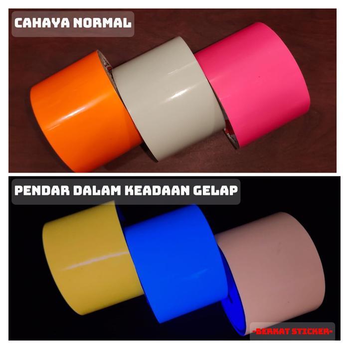 Sticker Fosfor Glow In The Dark Photoluminescence 5Cm Pancing Cumi Murah