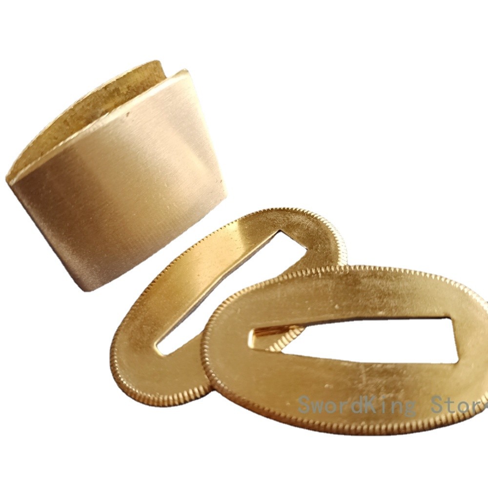 Nice Brass Habaki Collar with 2 Brass Seppa for Japanese Katana Wakizashi Tanto