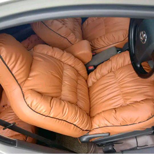 Sarung jok model sofa mobil calya/sigra bahan semi kulit sintetis