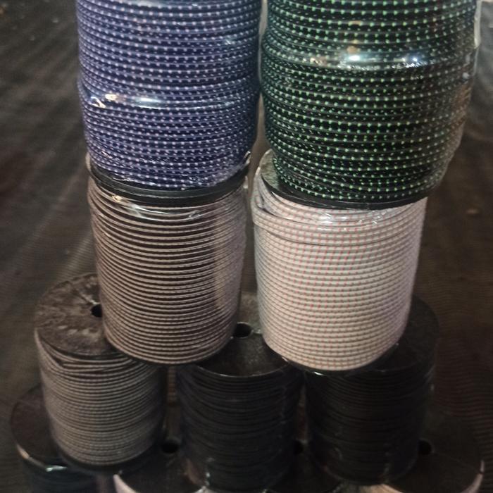 New Tali Elastis 2.5Mm 50 Meter Tali Karet Tali String 3Mm
