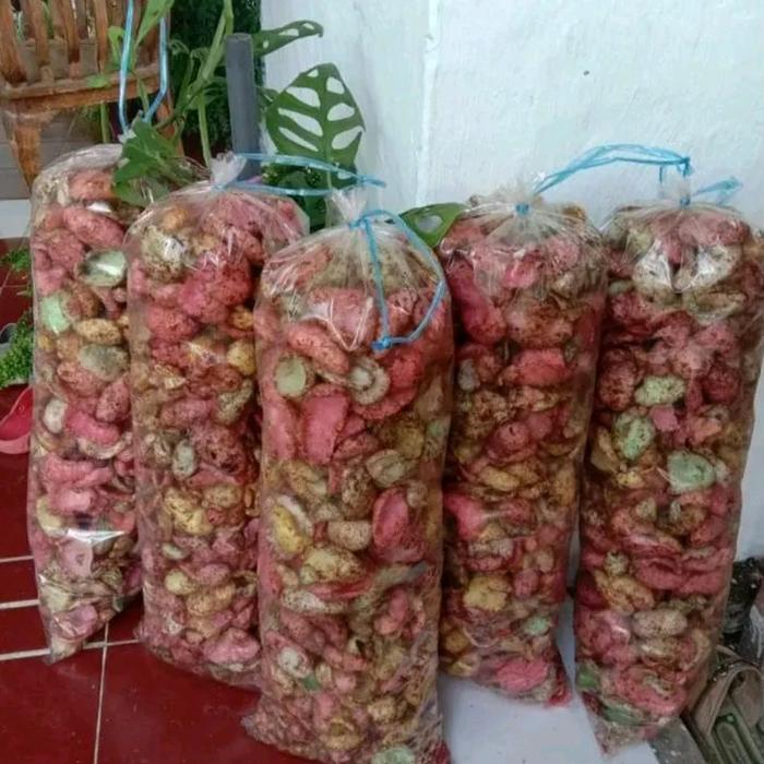 TERJAMIN cemilan jajan krupuk antor ,krupuk glopot khas tegal snack murah