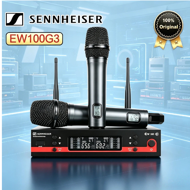 Original Sennheiser EW100 G3 Wireless Microphone System, Handheld Mic Set for Wedding Party DJ Stage
