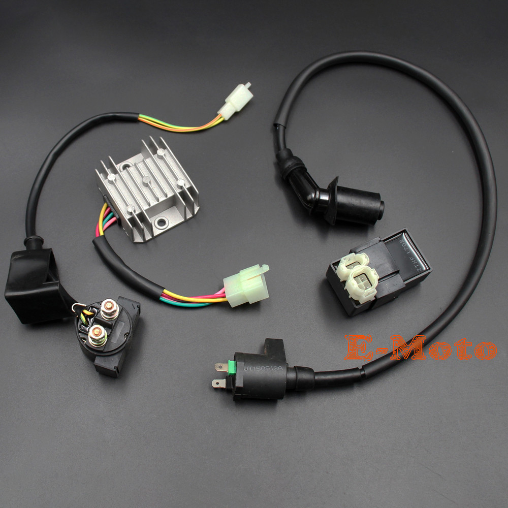 . Solenoid Relay Ignition Coil 6 Pin Cdi Regulator For Gy6 50Cc 125Cc -
