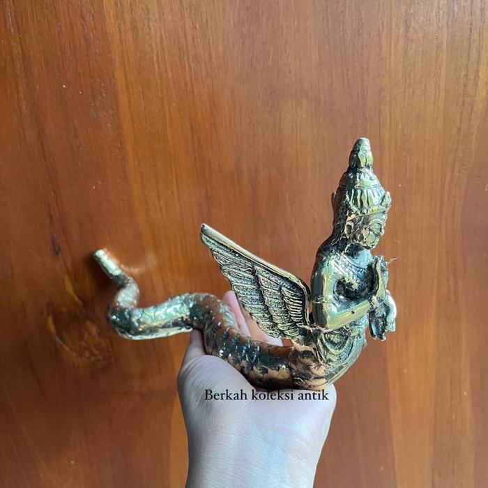 Patung hiasan nyi blorong bahan Kuningan patung nyi blorong patungan ular