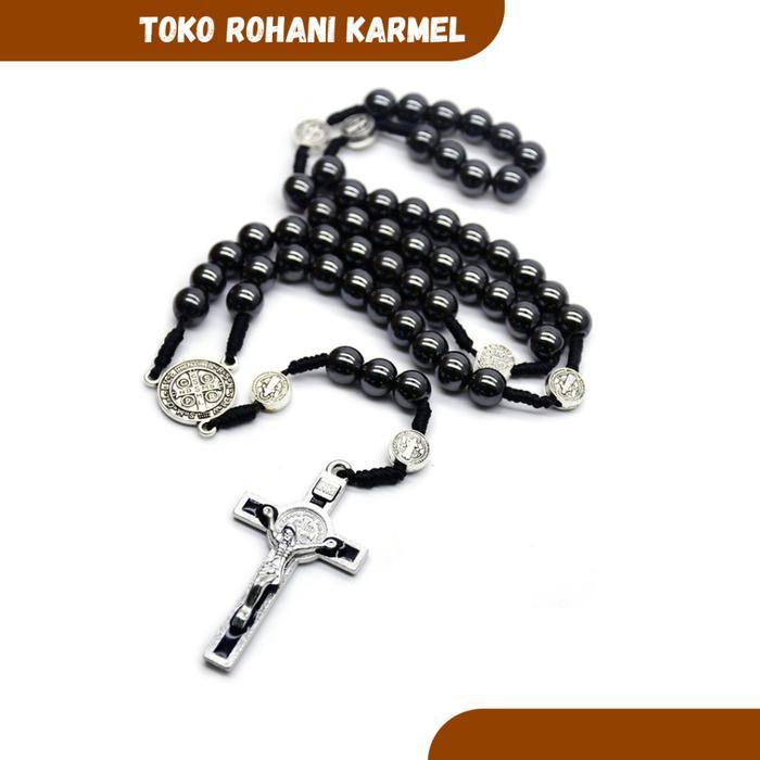 Promo Rosario Italy (Batu Blustin) 8 Mm / Rosario Katolik / Kalung Rosario Katolik / Rosario Premium