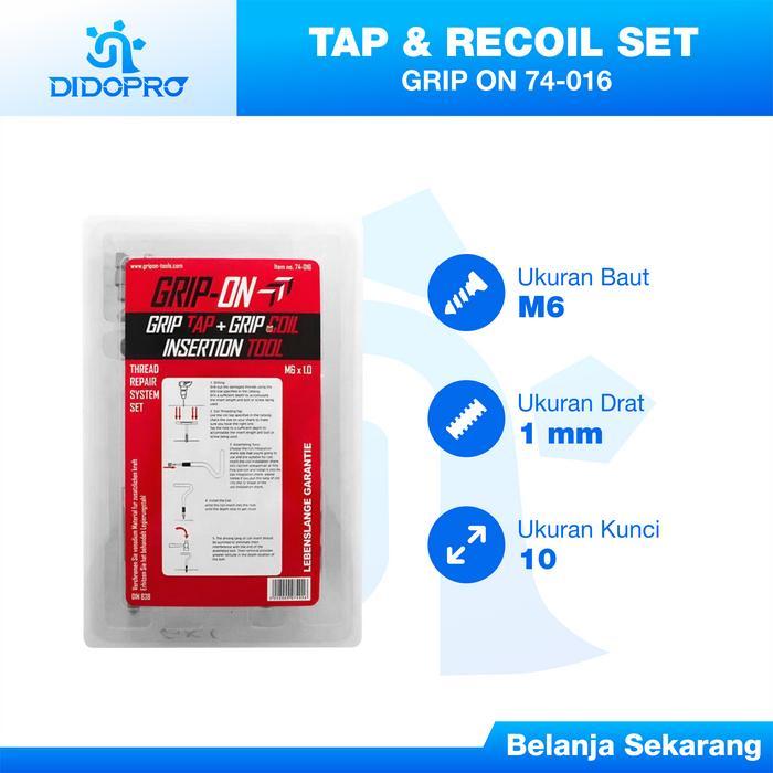 Tap Recoil Set Grip-On M6 X 1.0 Recoil Tap