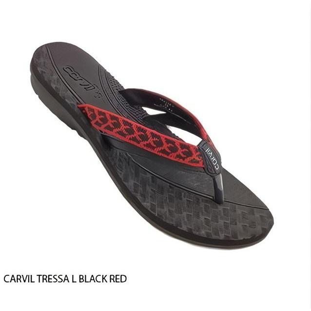 Carvil Sandal Wanita Tressa-L Sendal Flat Jepit Teplek Spons Murah Original Carvil