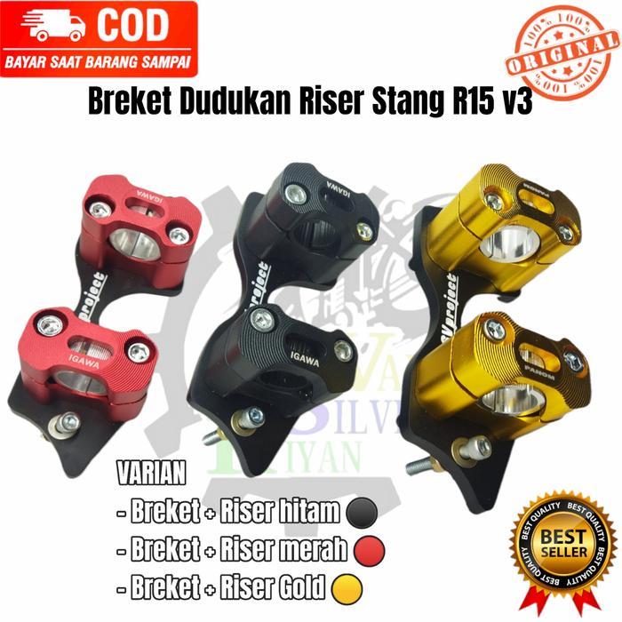 Breket Dudukan Raiser Stang Yamaha R15 V3 Stang Handlebar Fatbar