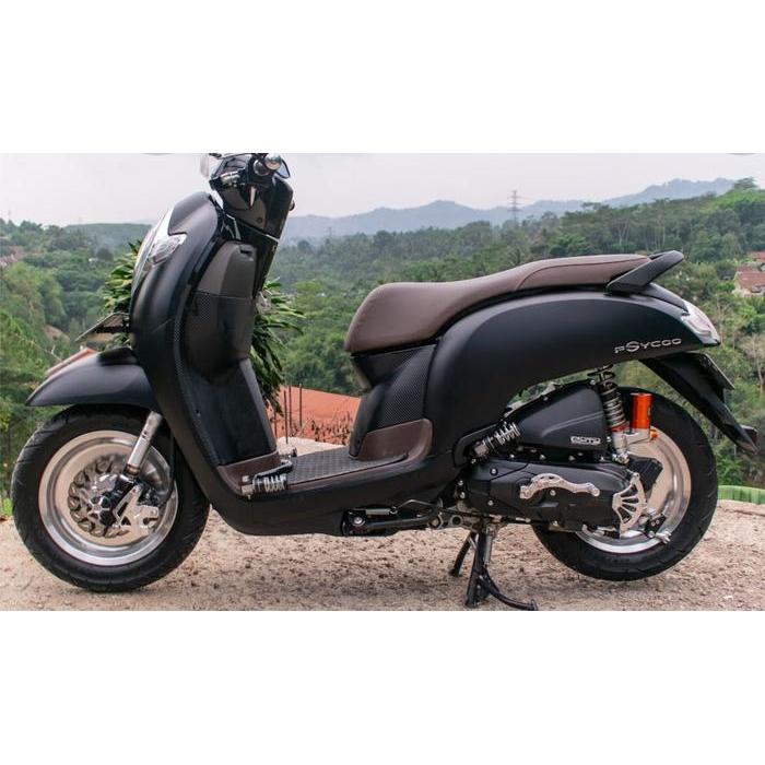 Decal Scoopy Polos Warna Hitam Doff Full Body