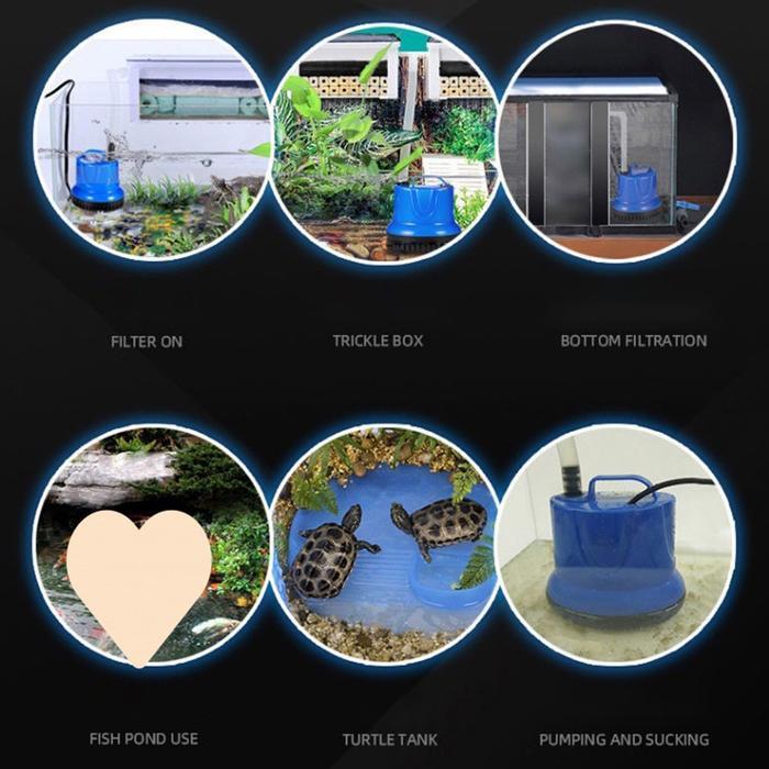 POMPA AIR CELUP MINI WATER PUMP AQUARIUM & KOLAM IKAN 6 WATT 12 WATT 25 WATT