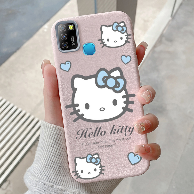 Casing Hp untuk Infinix Smart 5 Smart 6 Ram 3 Hot 10 Lite 4G Case Casing pola Kucing Kasing Kesing H
