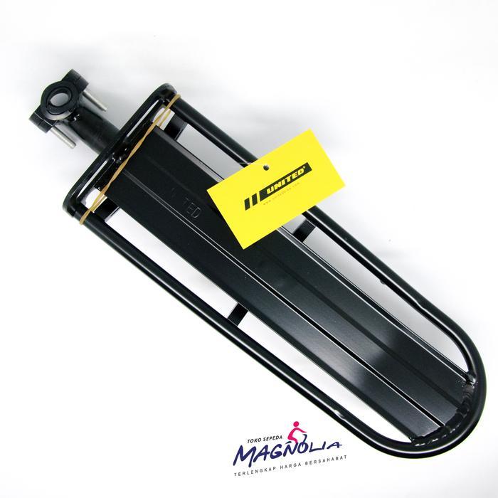 Boncengan atau Rak Pannier Seatpost Sadel Sepeda Alloy United