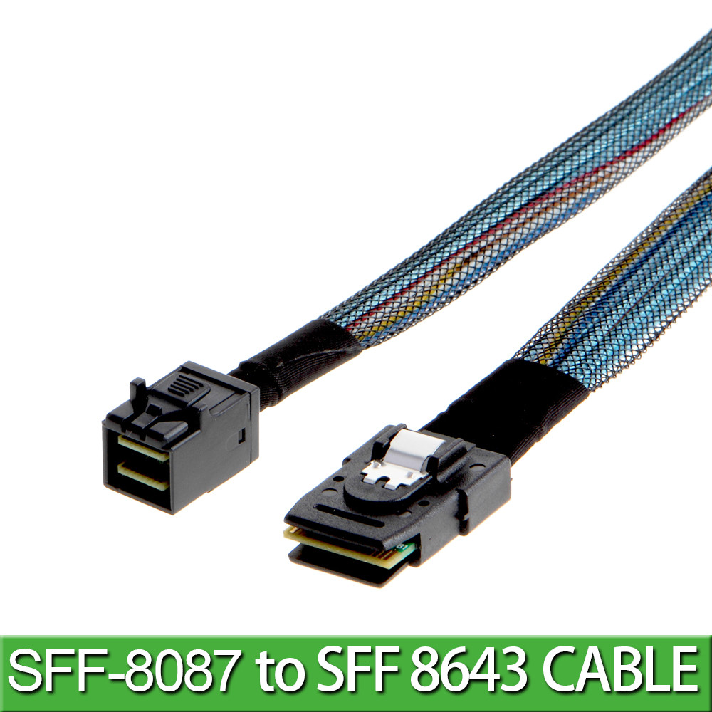 Internal Mini SAS HD Cable, Mini SAS SFF-8643 to Mini SAS 36Pin SFF-8087 Cable, Mini SAS 36Pin to