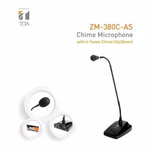 Toa Mic paging, chime microphone mikrofon paging ZM-380C ZM 380 C