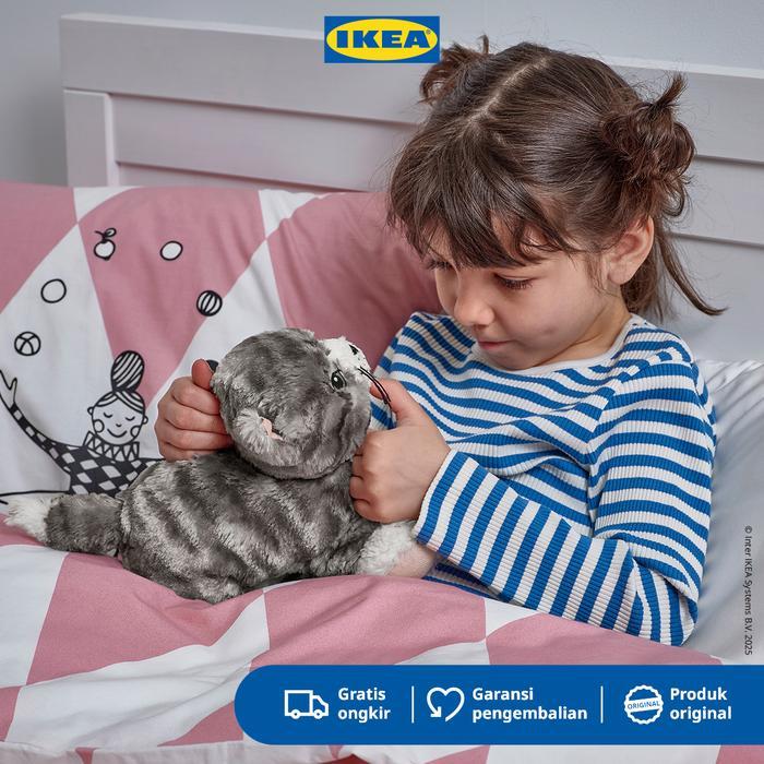 IKEA LILLEPLUTT Boneka Kucing 26 cm Bahan Poliester