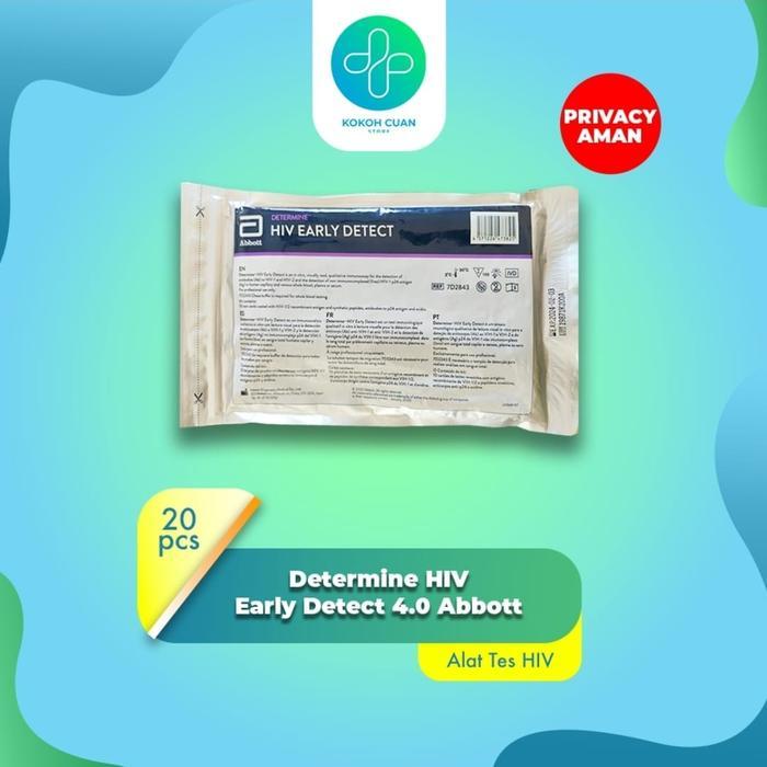 Ready Test HIV Abbott 1 Set Lengkap Mandiri Generasi 4.0 Abbott