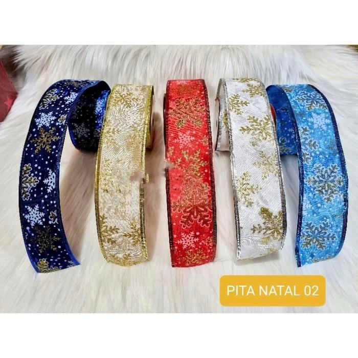 READY PITA GLITTER NATAL PINGGIR KAWAT PITA PARCEL PITA CHRISTMAS PITA