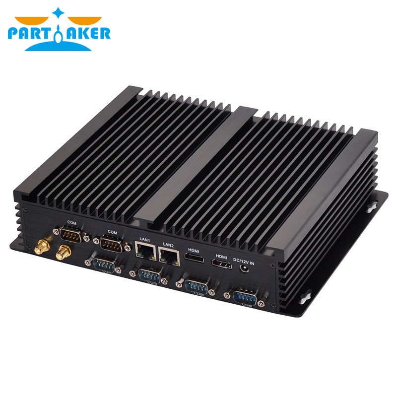 . Fanless Industrial Mini Pc I7 4510U 4500U Barebone Mini Pc I7 Windows 10 Itx Computer 2 Lan 2 Hdmi