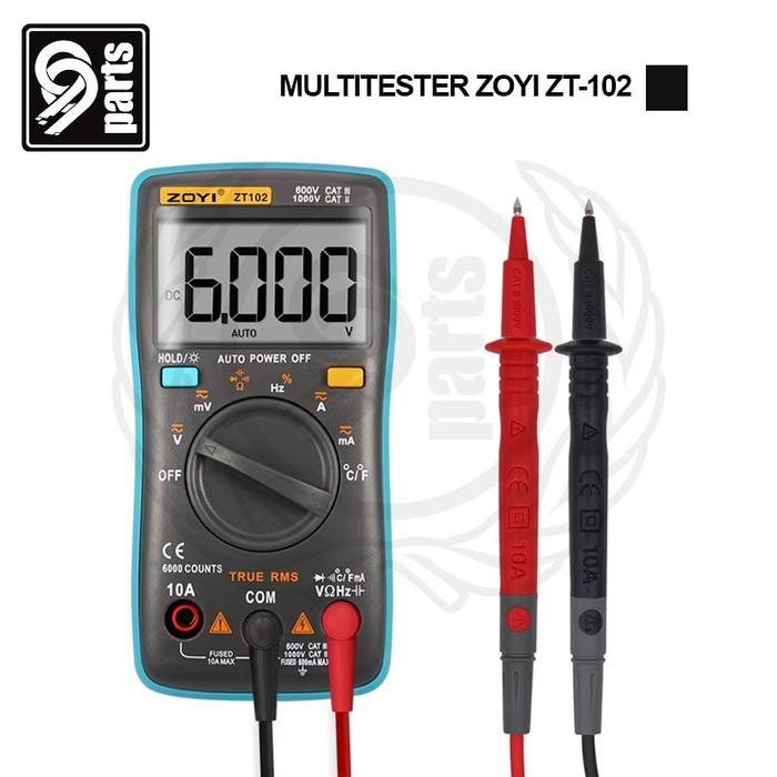 Multitester Zoyi-102 Digital Original / Multitester Digital Zoyi ZT-102 / Multimeter Zotek ZT-102 /